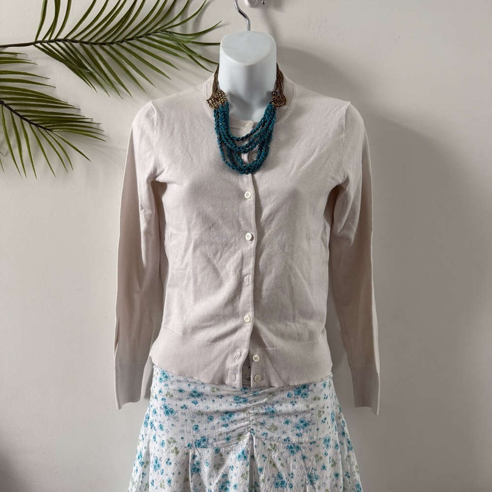J. Crew off white Cardigan
